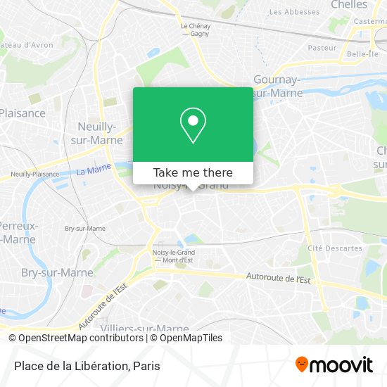 Mapa Place de la Libération