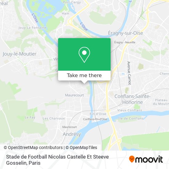 Mapa Stade de Football Nicolas Castelle Et Steeve Gosselin