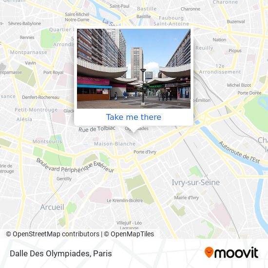 Dalle Des Olympiades map