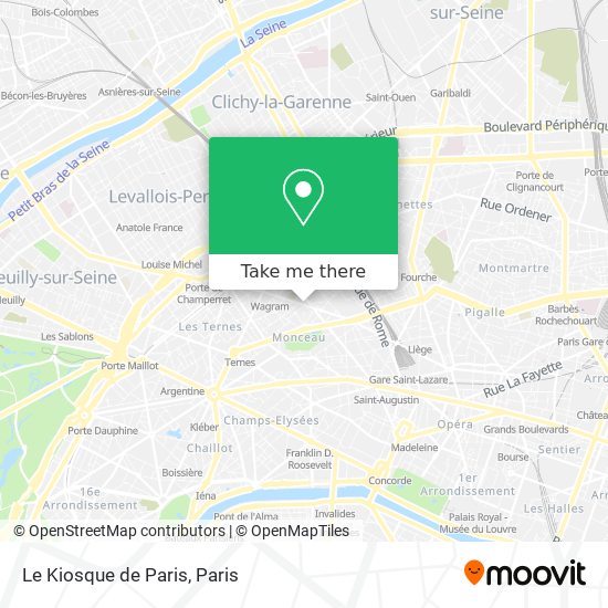 Le Kiosque de Paris map