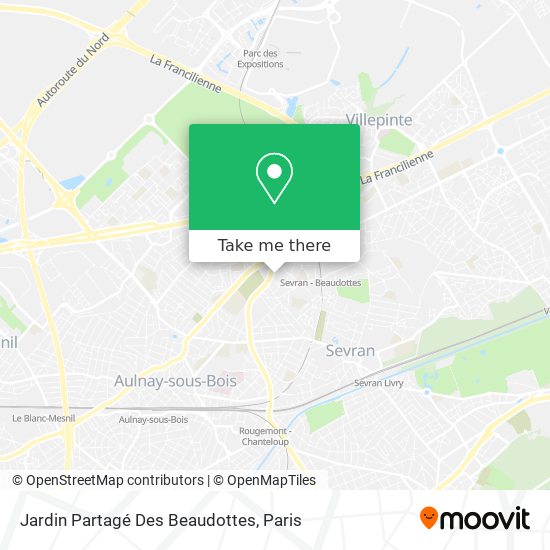 Jardin Partagé Des Beaudottes map