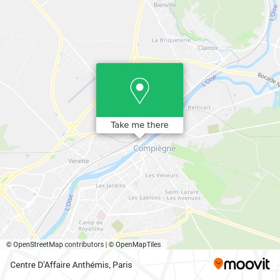 Centre D'Affaire Anthémis map