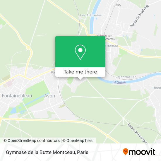 Gymnase de la Butte Montceau map