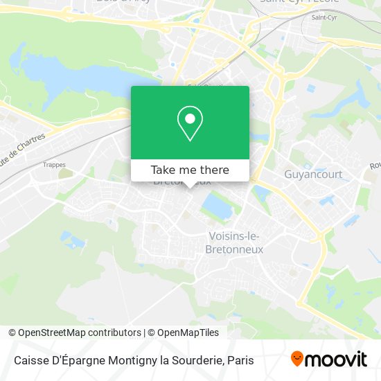 Caisse D'Épargne Montigny la Sourderie map