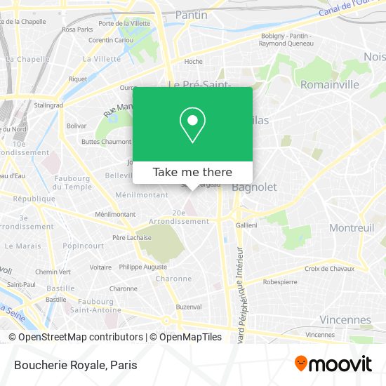 Mapa Boucherie Royale