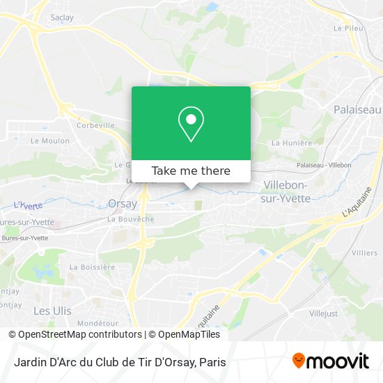 Jardin D'Arc du Club de Tir D'Orsay map