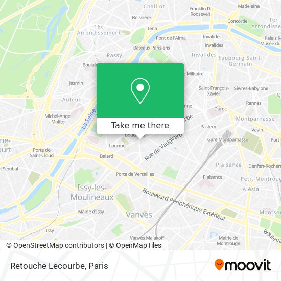 Retouche Lecourbe map