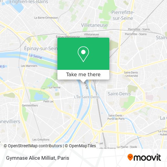 Gymnase Alice Milliat map