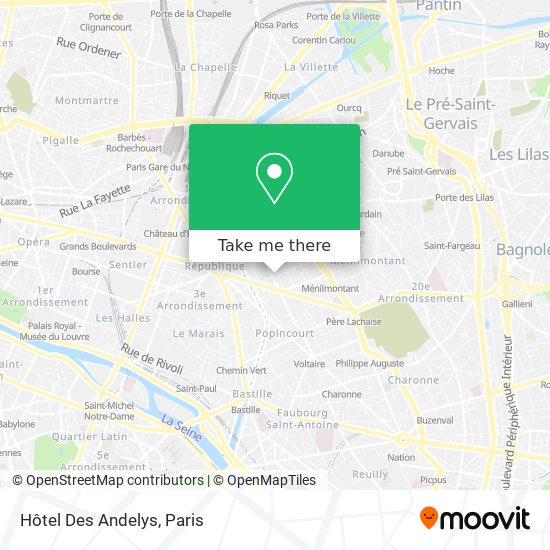 Mapa Hôtel Des Andelys