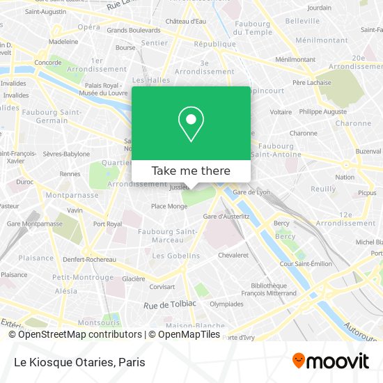 Mapa Le Kiosque Otaries