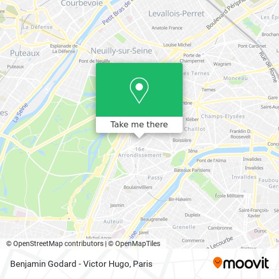 Benjamin Godard - Victor Hugo map