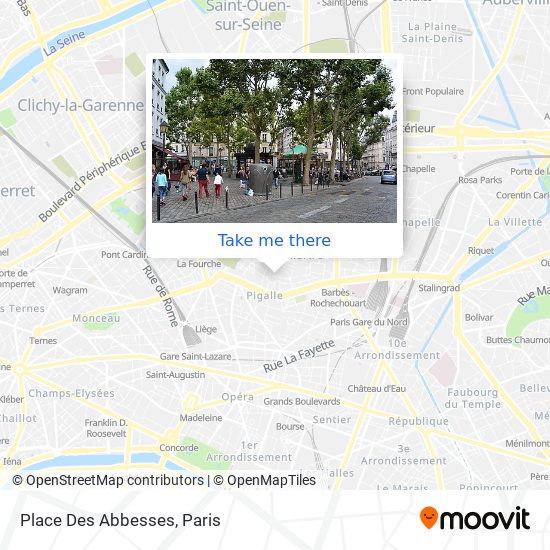 Place Des Abbesses map