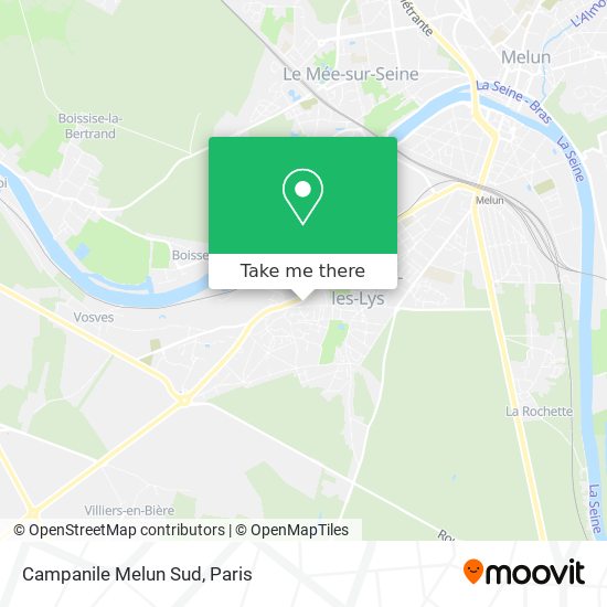 Mapa Campanile Melun Sud