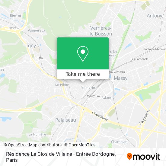 Résidence Le Clos de Villaine - Entrée Dordogne map