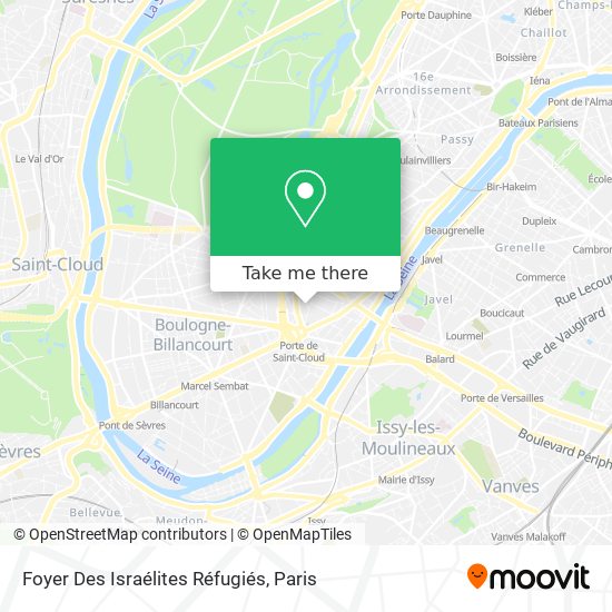 Foyer Des Israélites Réfugiés map