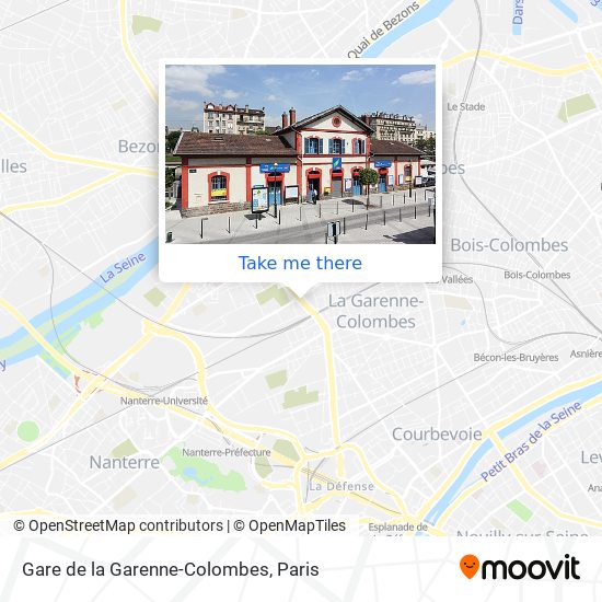 Gare de la Garenne-Colombes map