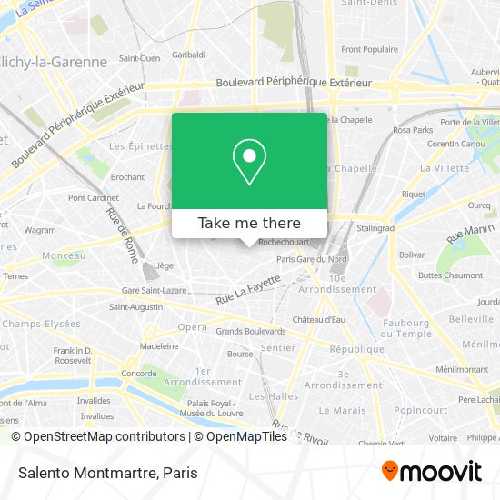 Mapa Salento Montmartre