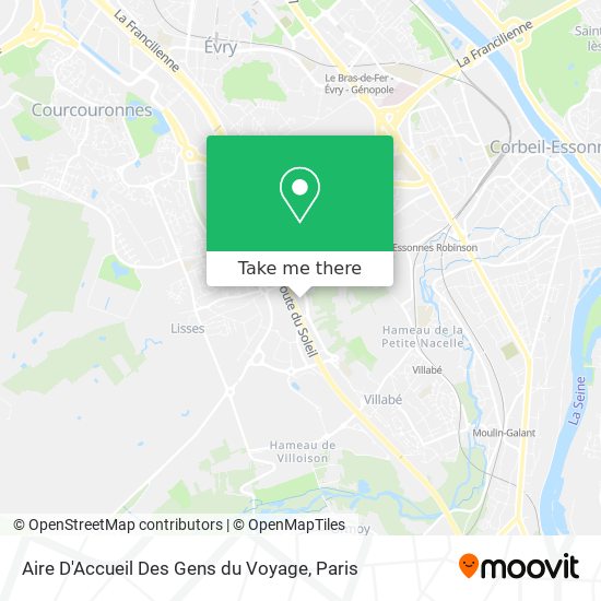 Aire D'Accueil Des Gens du Voyage map