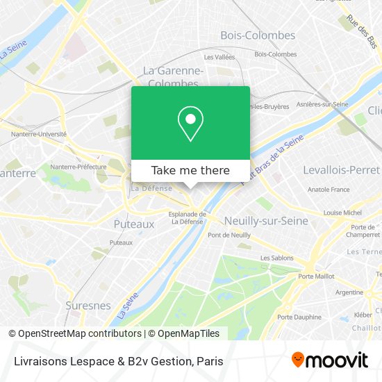 Mapa Livraisons Lespace & B2v Gestion