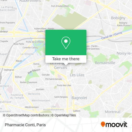 Pharmacie Conti map