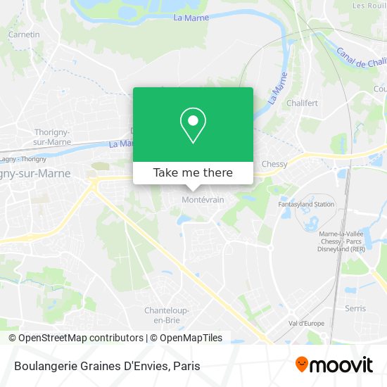 Boulangerie Graines D'Envies map