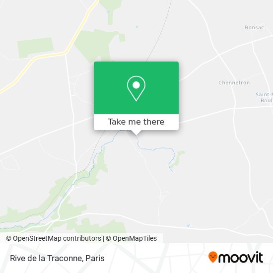 Rive de la Traconne map