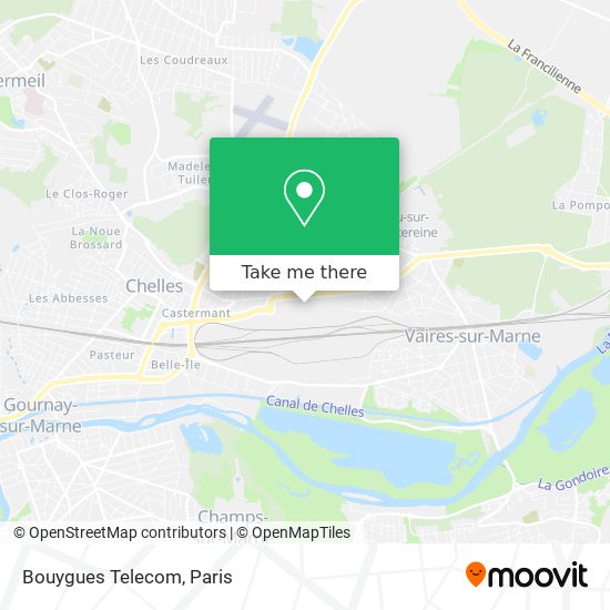 Mapa Bouygues Telecom