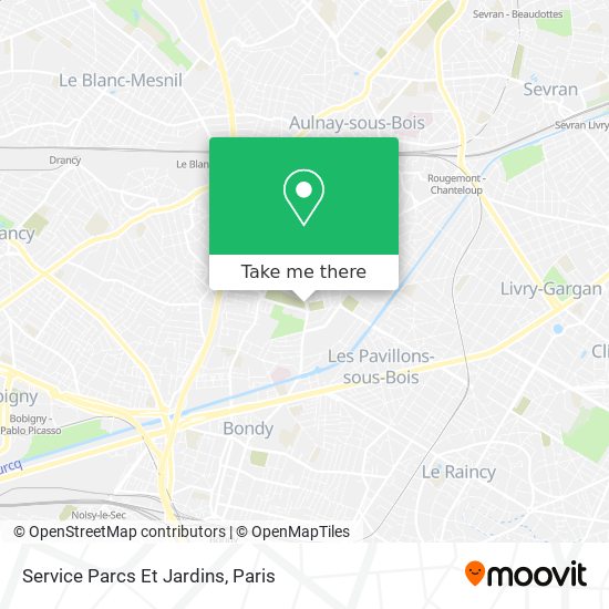 Service Parcs Et Jardins map