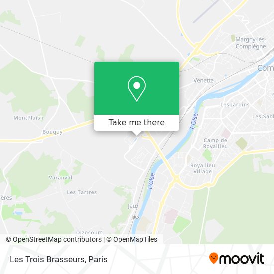 Les Trois Brasseurs map