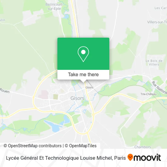 Lycée Général Et Technologique Louise Michel map