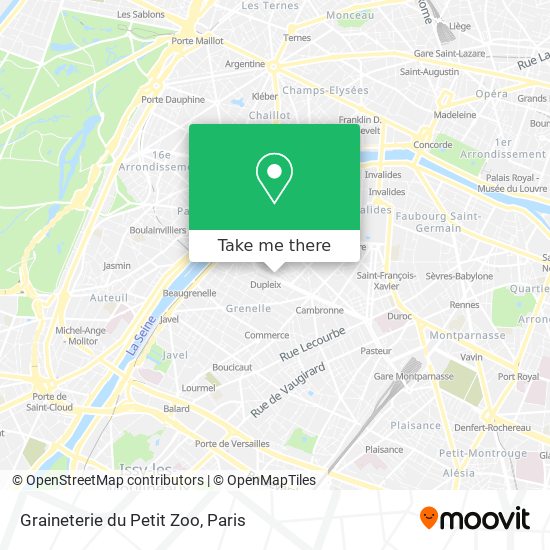 Graineterie du Petit Zoo map