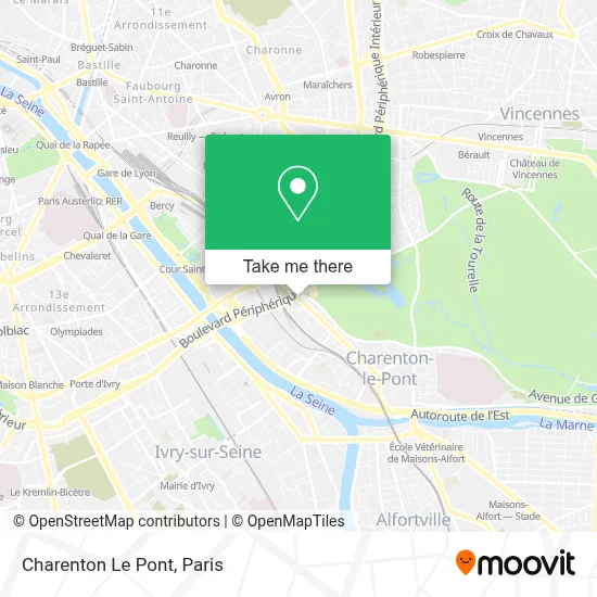 Charenton Le Pont map