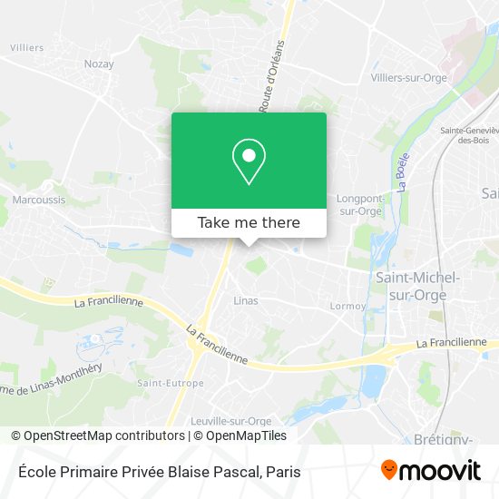 Mapa École Primaire Privée Blaise Pascal