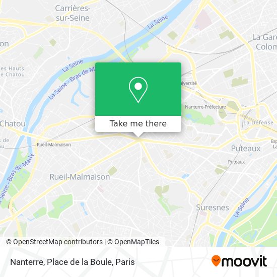 Mapa Nanterre, Place de la Boule