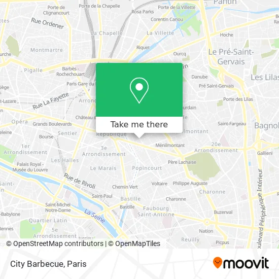 City Barbecue map
