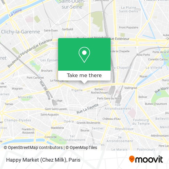 Mapa Happy Market (Chez Milk)