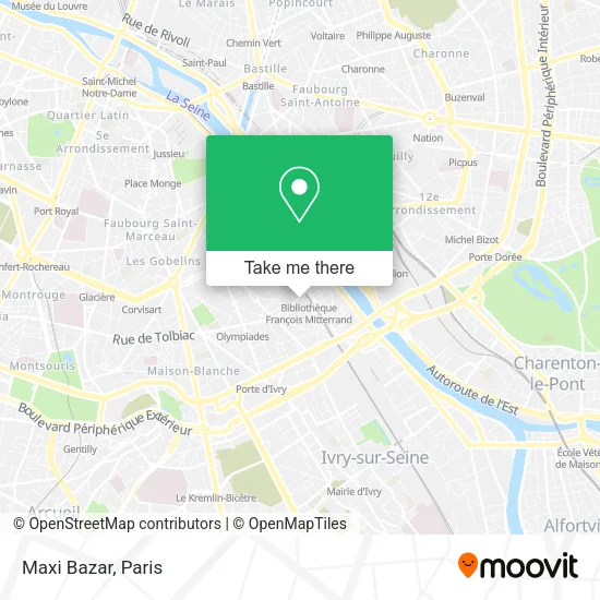 Maxi Bazar map