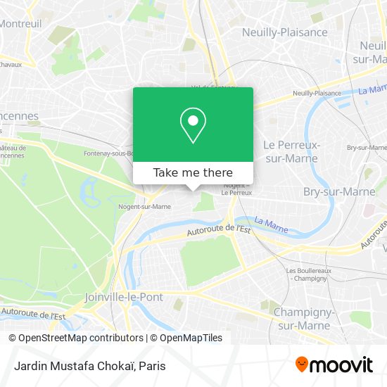 Jardin Mustafa Chokaï map