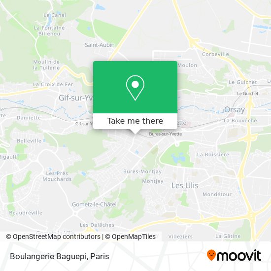 Mapa Boulangerie Baguepi