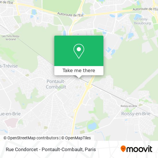 Mapa Rue Condorcet - Pontault-Combault