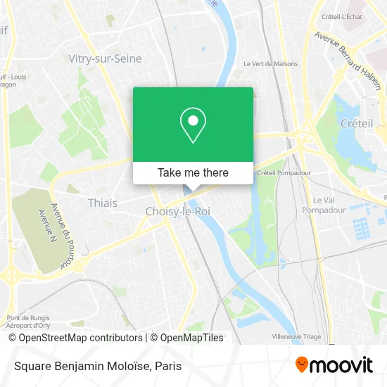 Square Benjamin Moloïse map