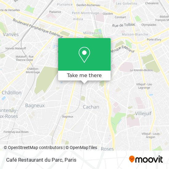 Café Restaurant du Parc map