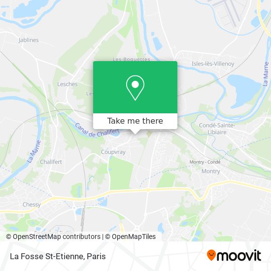 Mapa La Fosse St-Etienne