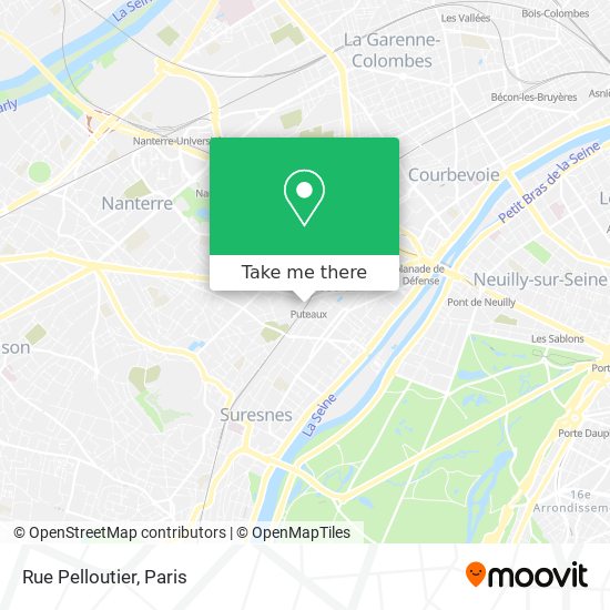 Rue Pelloutier map