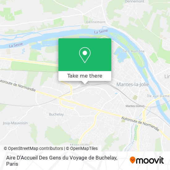 Aire D'Accueil Des Gens du Voyage de Buchelay map