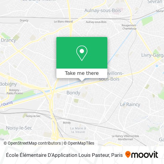 Mapa École Élémentaire D'Application Louis Pasteur