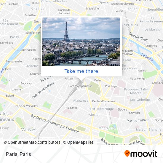 Mapa Paris