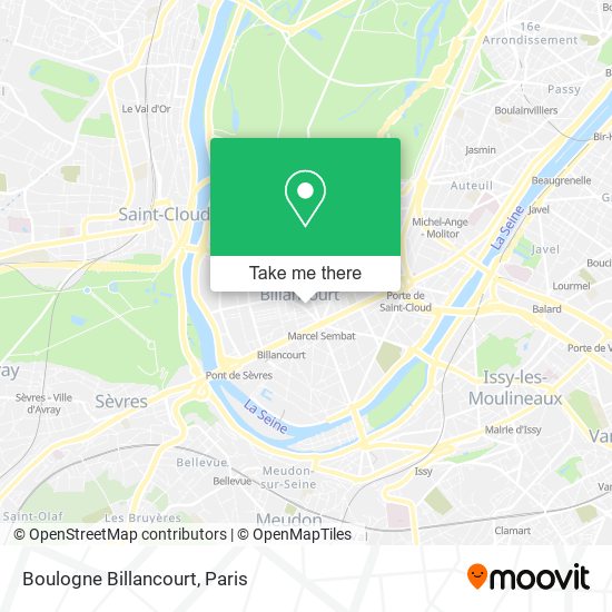 Boulogne Billancourt map