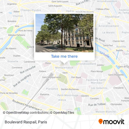 Boulevard Raspail map