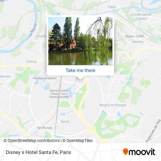 Mapa Disney s Hotel Santa Fe